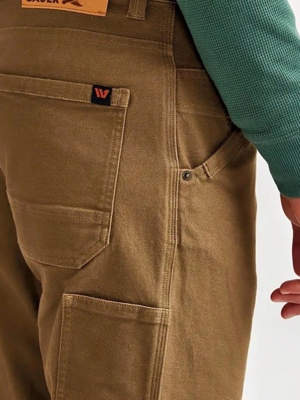 Eddie Bauer Canvas Utility Pants Classic Fit Cargo Brown Waist 40x30